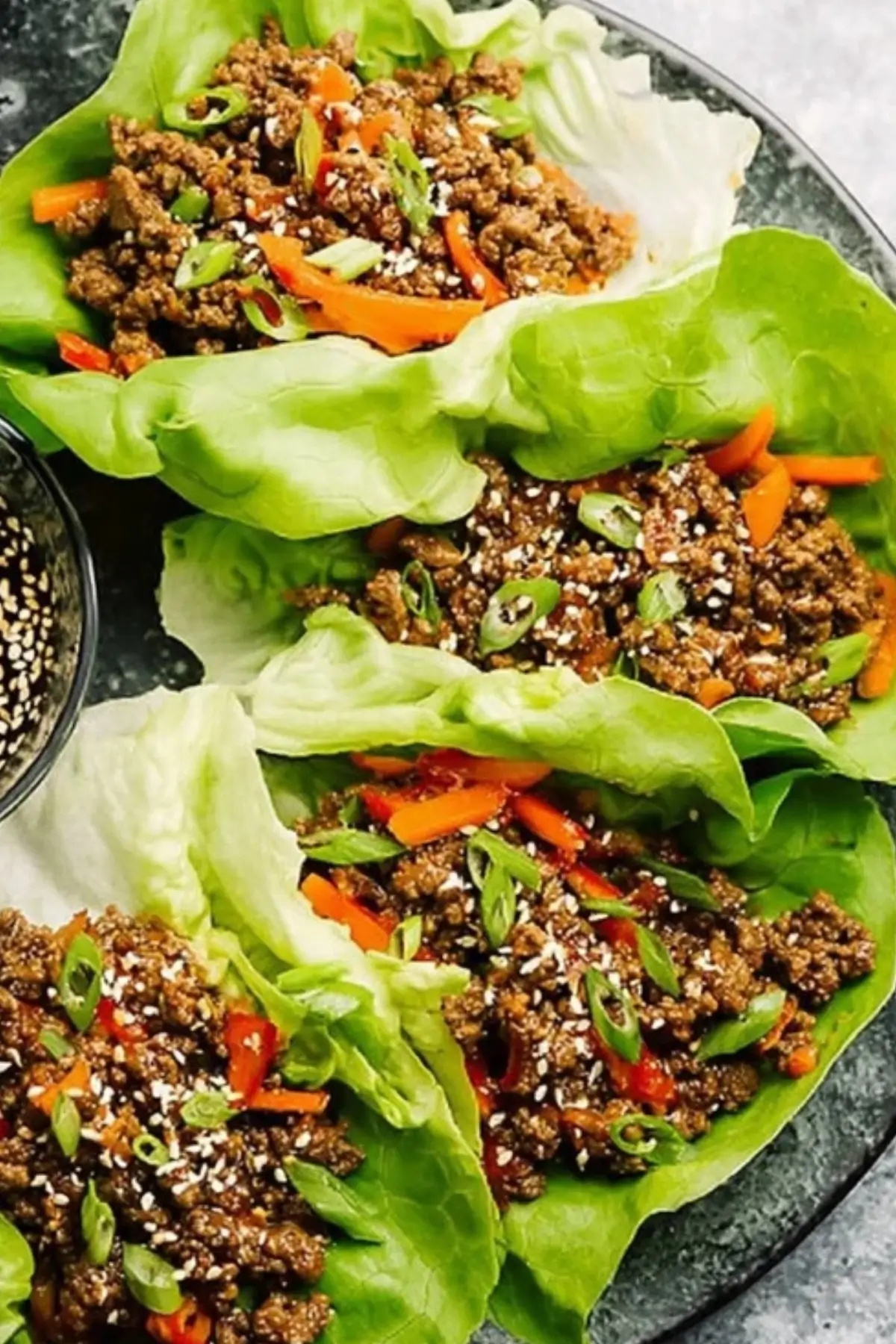 Asian-Style Ground Beef Lettuce Wraps