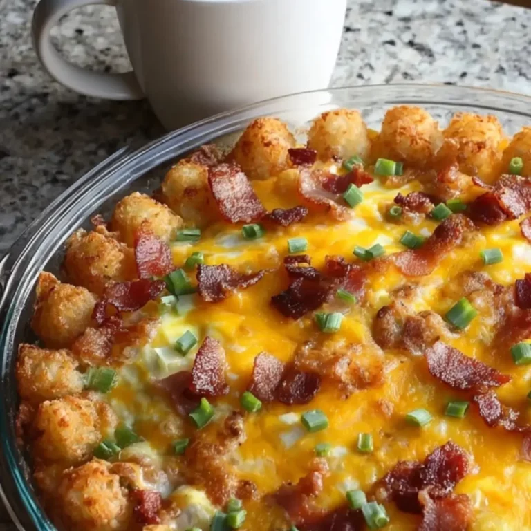 Bacon, Egg, and Tater Tot Casserole