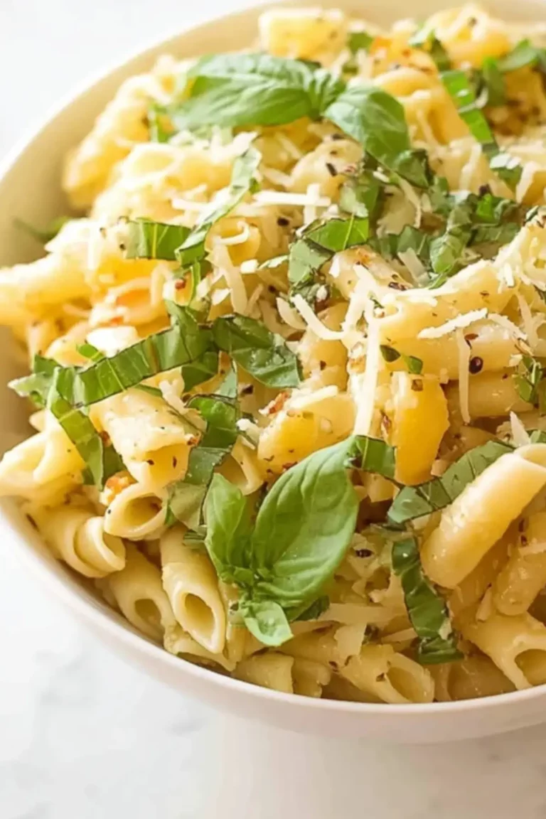 Basil Lemon Pasta Salad