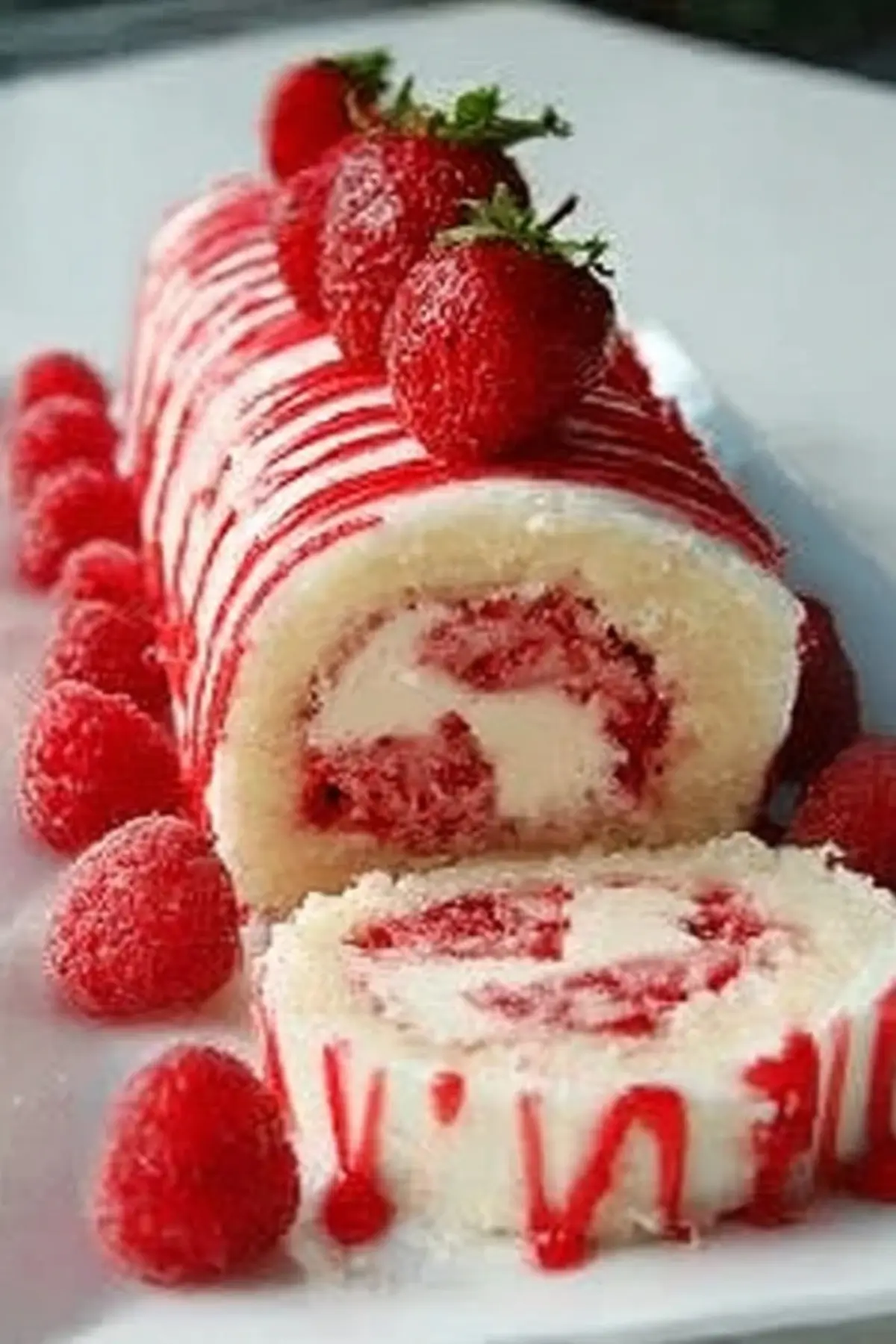 Strawberry Shortcake Cheesecake Rolls