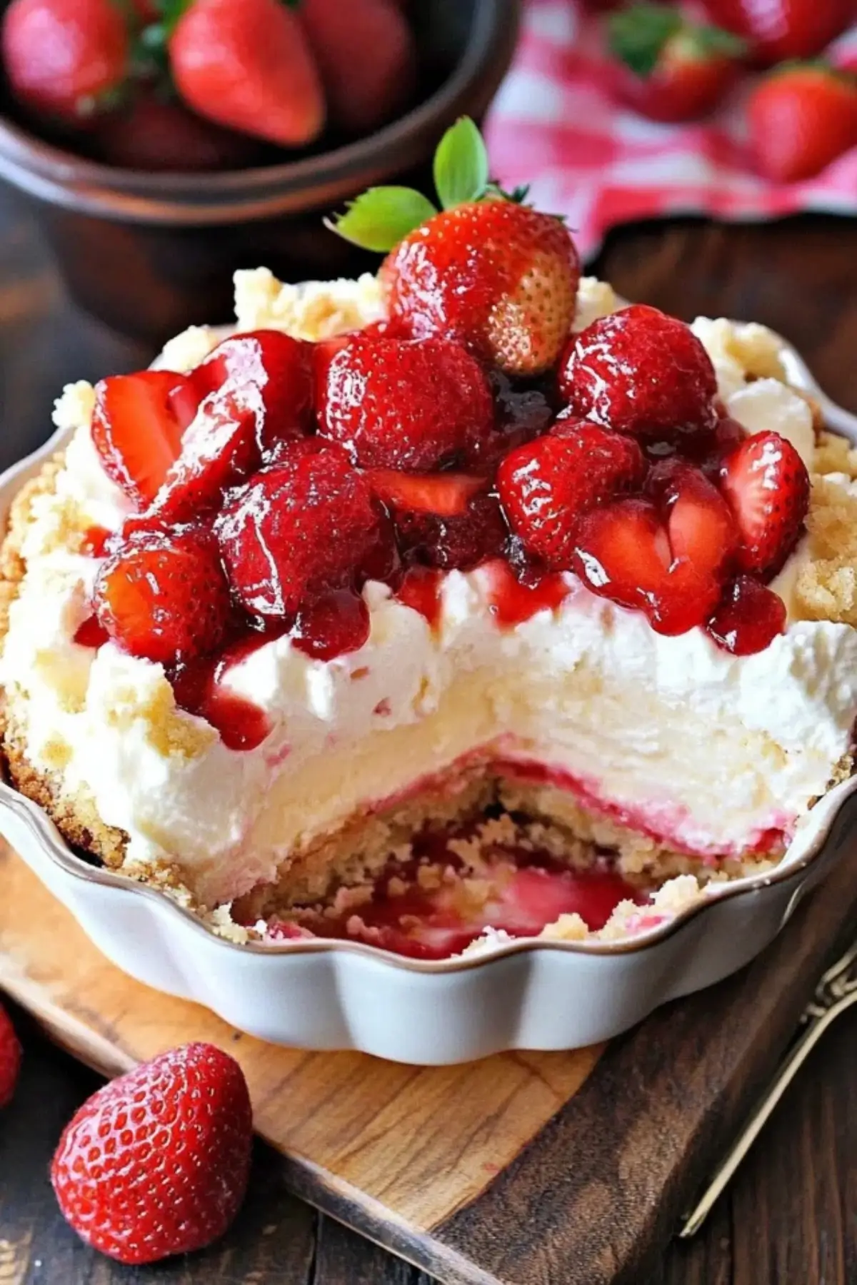 Strawberry Cheesecake Dump Cake Recipe