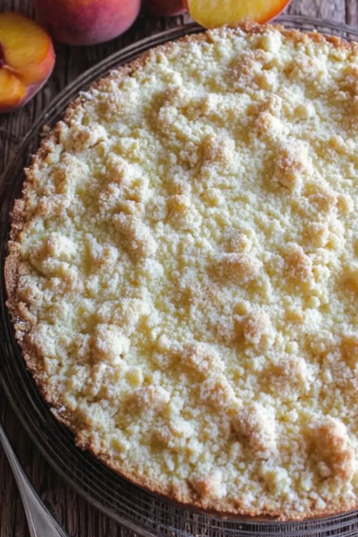Italian Peach Crumb Cake