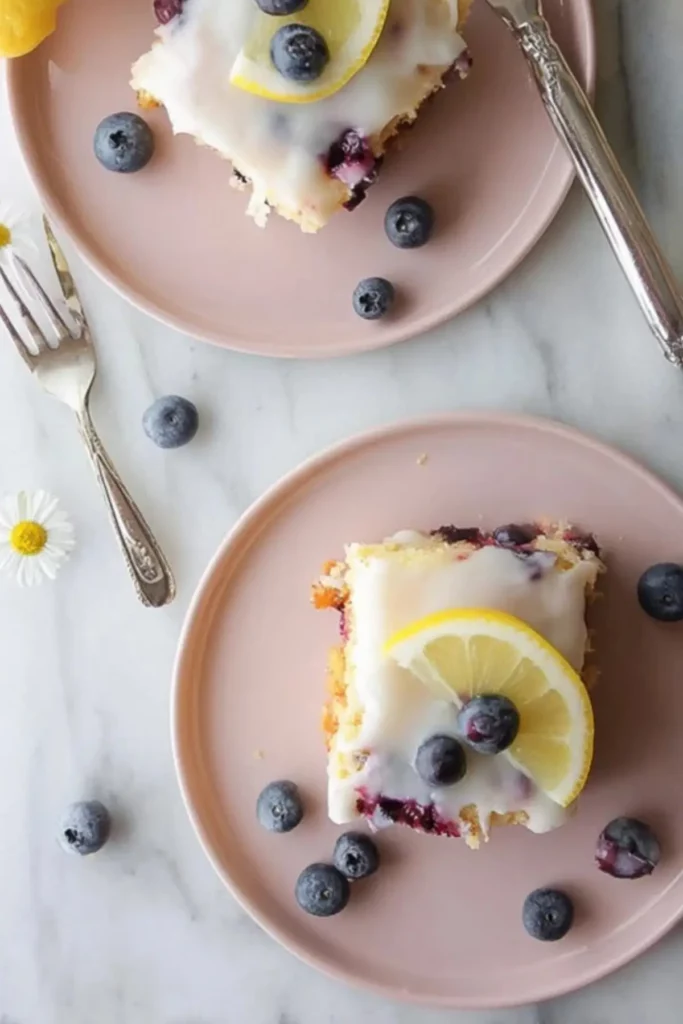 Lemon Blueberry Sheet Cake
