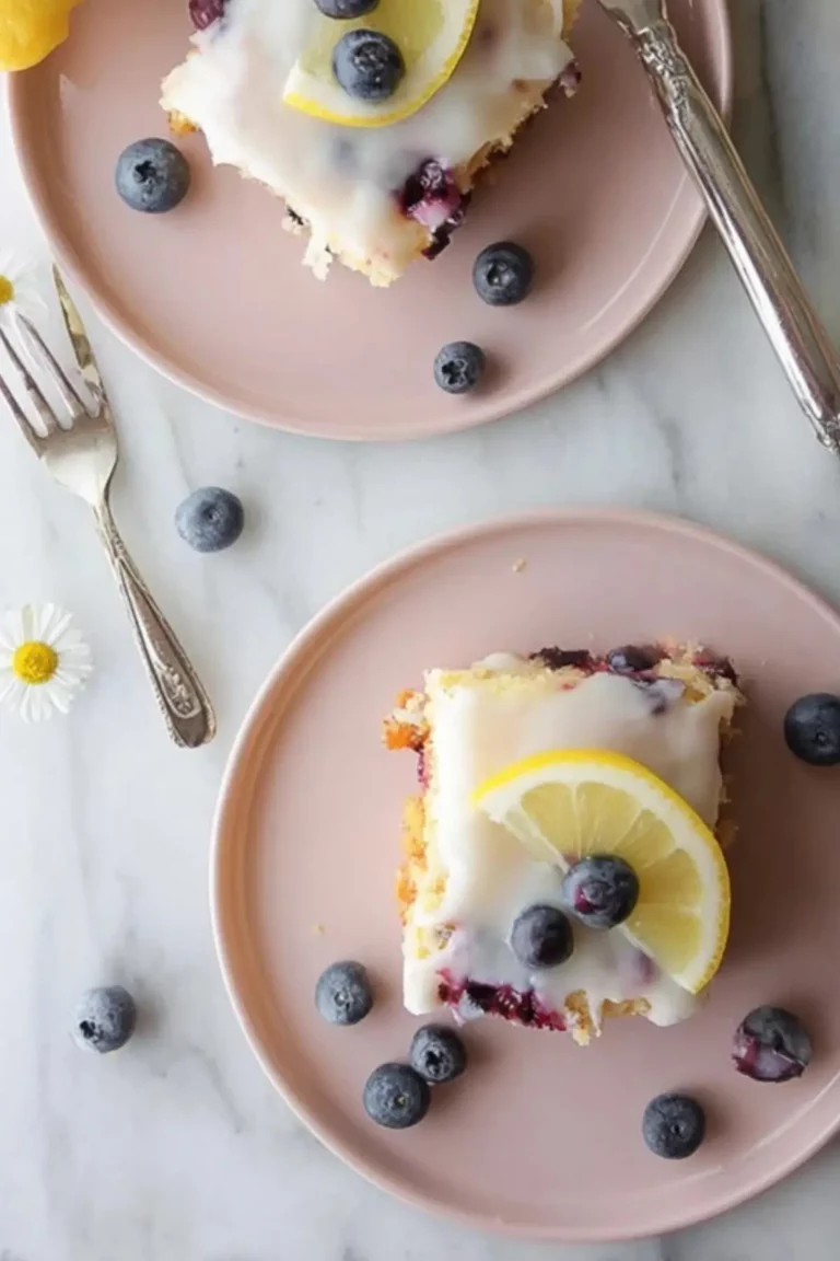 Lemon Blueberry Sheet Cake