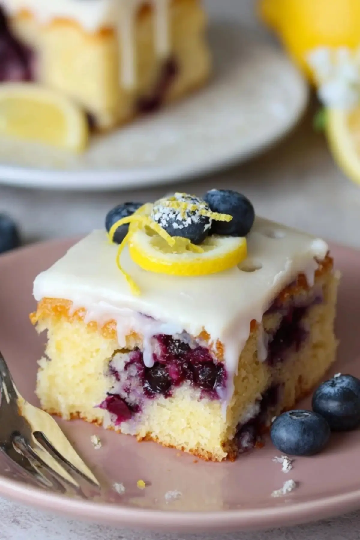 Lemon Blueberry Sheet Cake