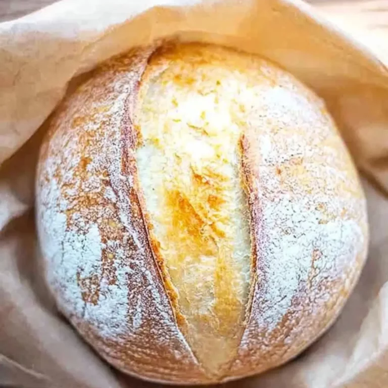 No Knead Sourdough Bread