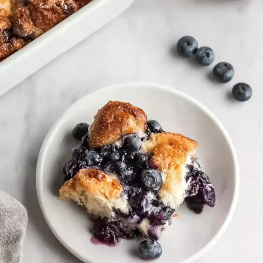Overnight Blueberry French Toast Casserole