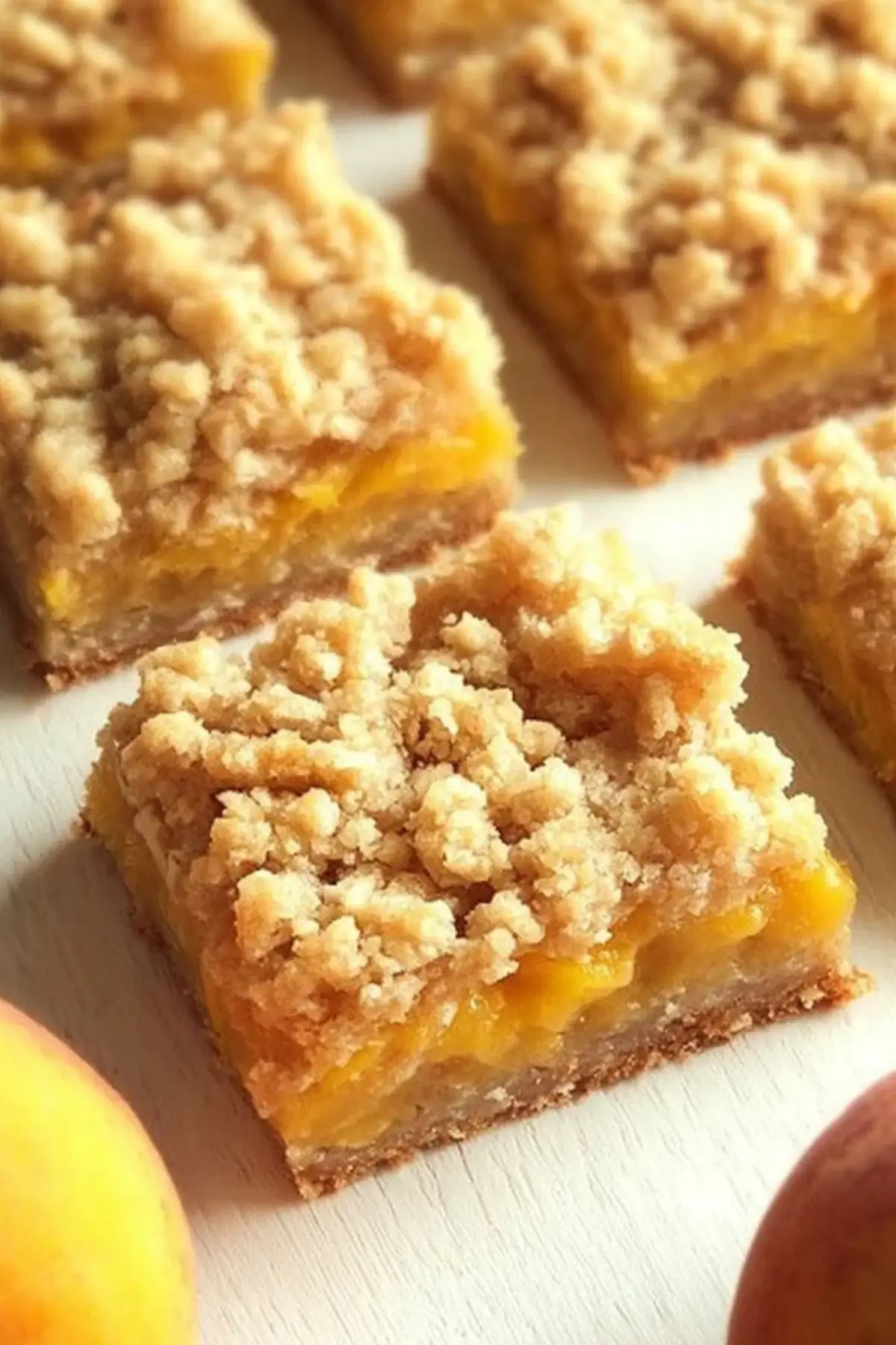 Peach Crumble Bars