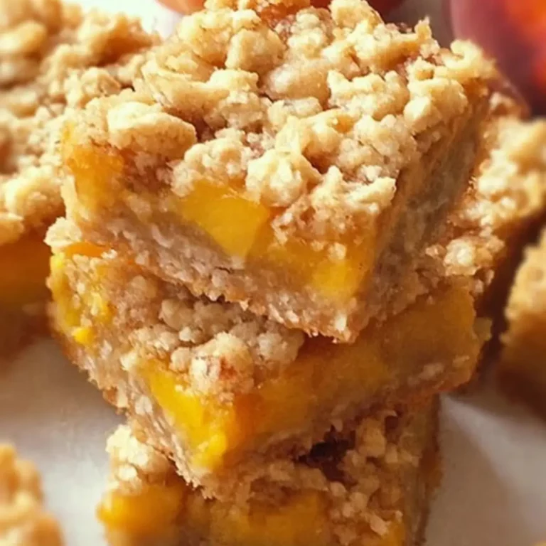 Peach Crumble Bars