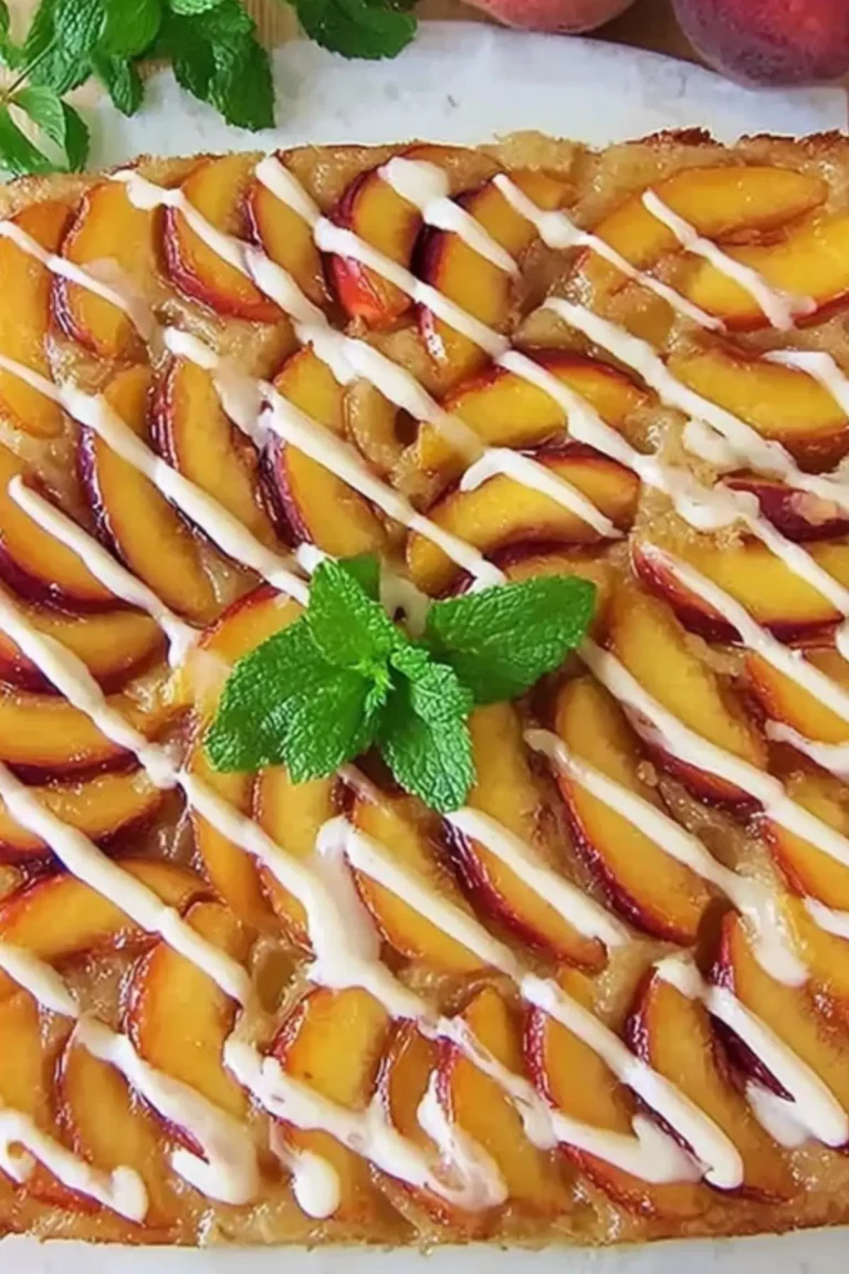 Peach Upside-Down Cake Recipe