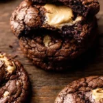 Peanut Butter Filled Brownie Cookies