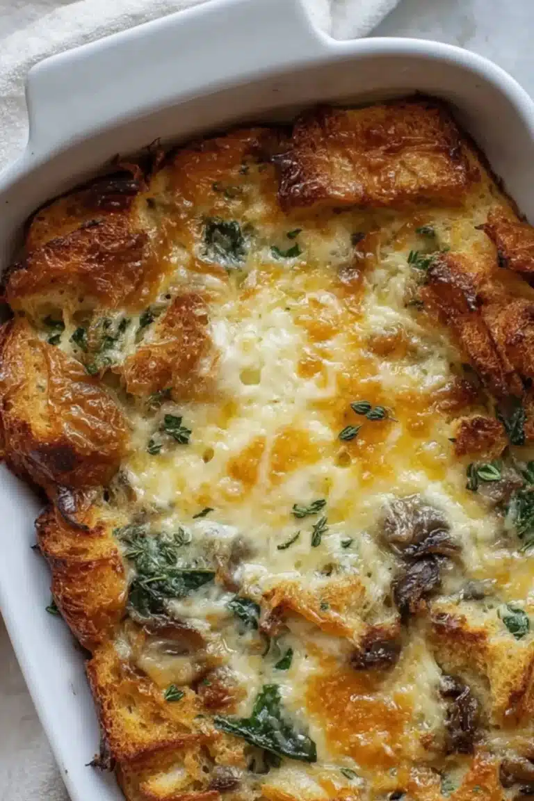 Overnight Croissant Breakfast Bake.