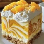 no bake orange pineapple swirl cheesecake