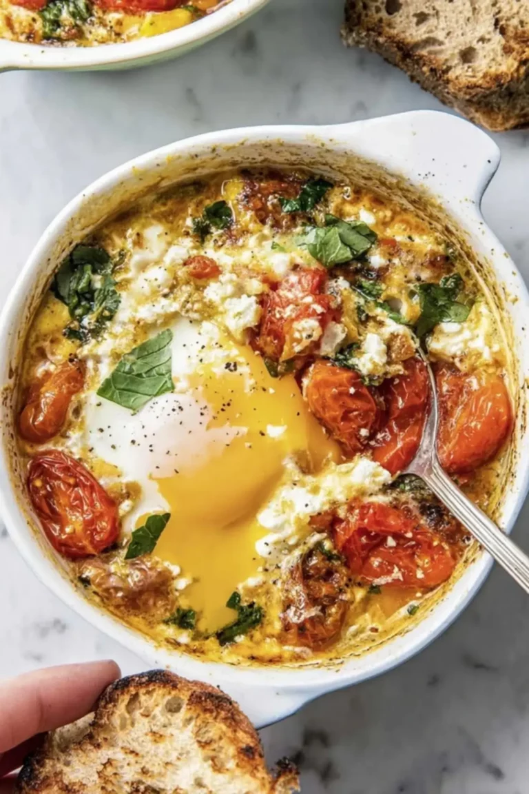 Baked Feta Eggs Recipe