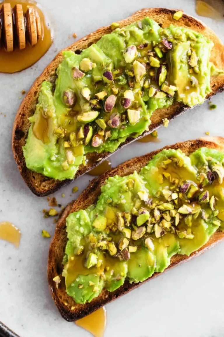 Avocado Toast with Honey and Pistachios