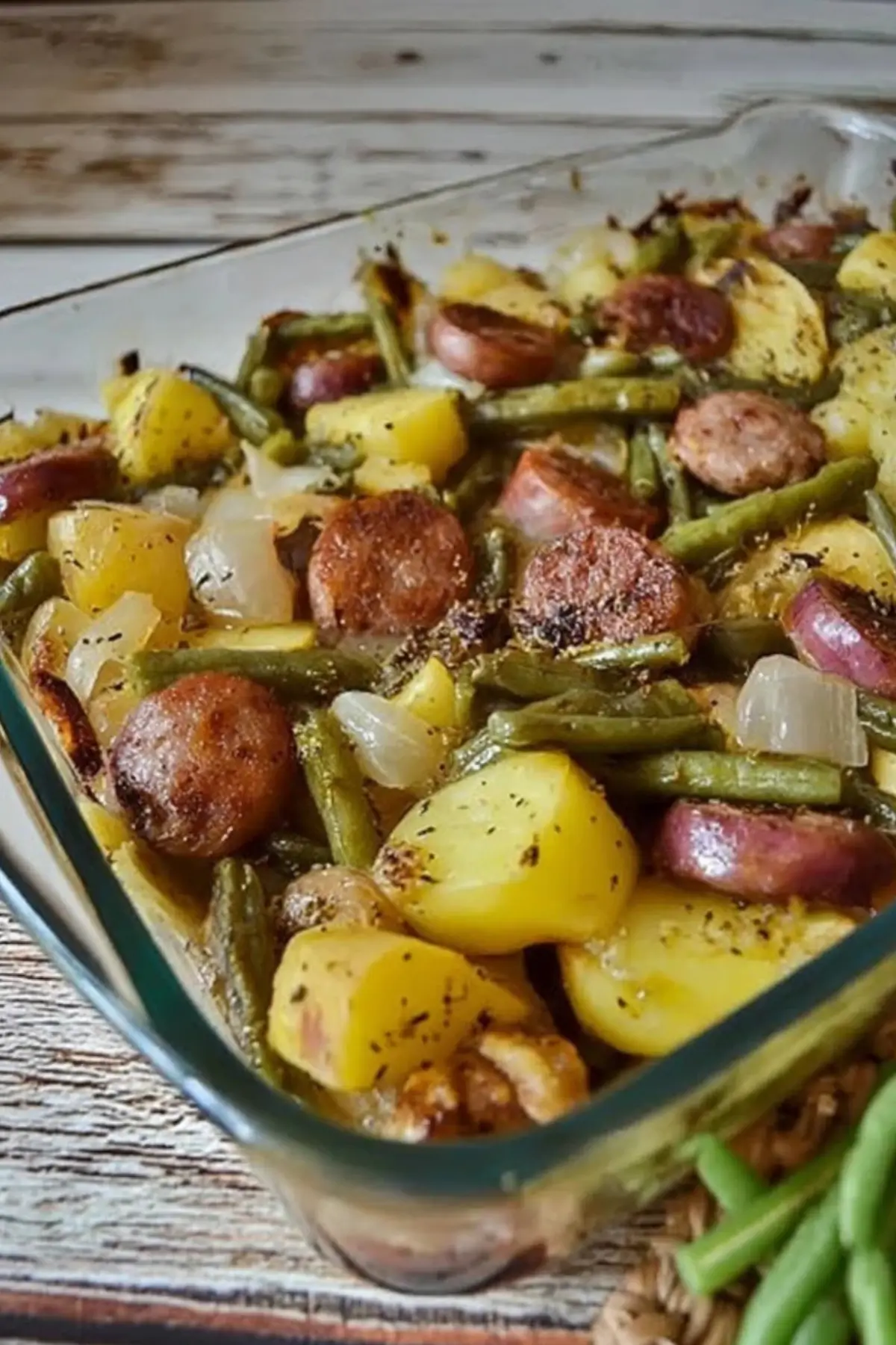 Sausage Green Bean Potato Casserole