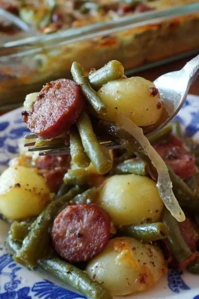 Sausage Green Bean Potato Casserole
