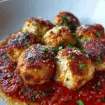 Baked Chicken Ricotta Meatballs