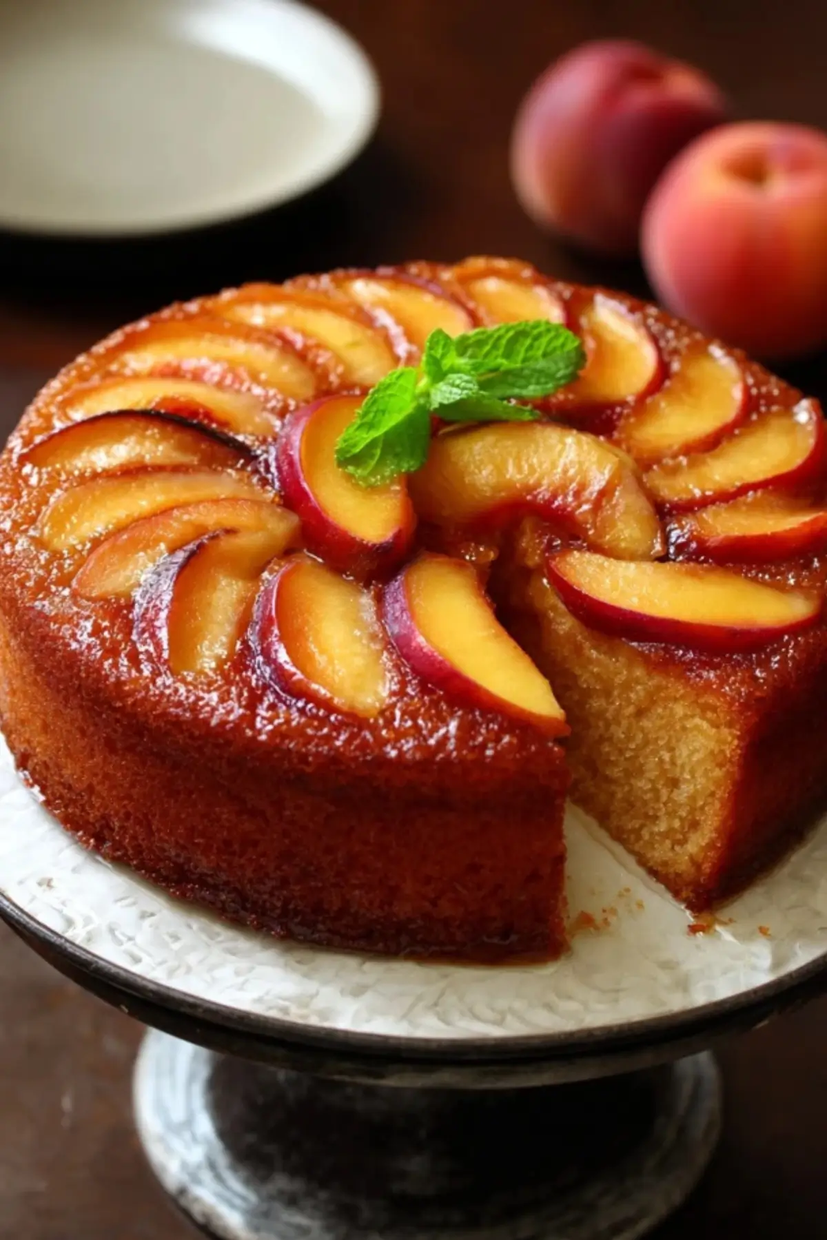 Fresh Peach Cake