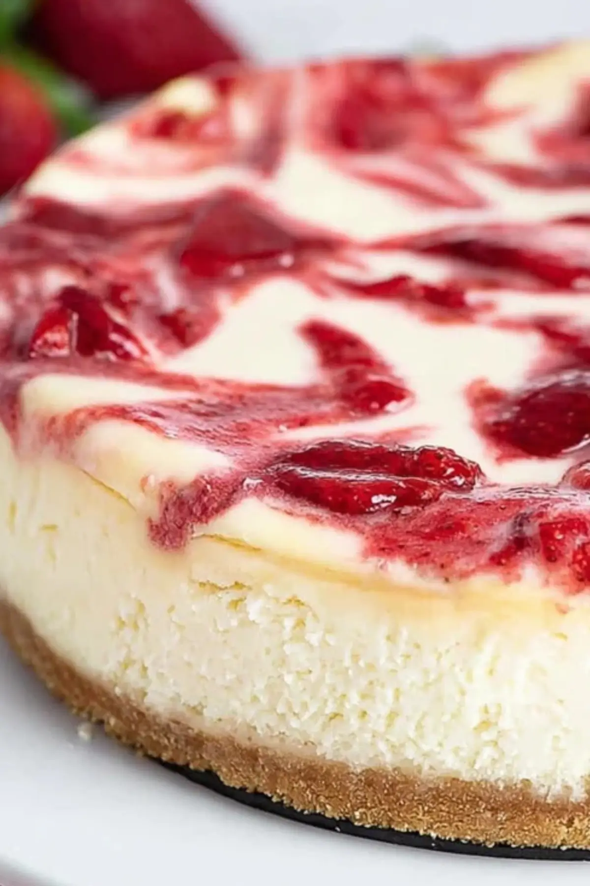 Strawberry Swirl Cheesecake