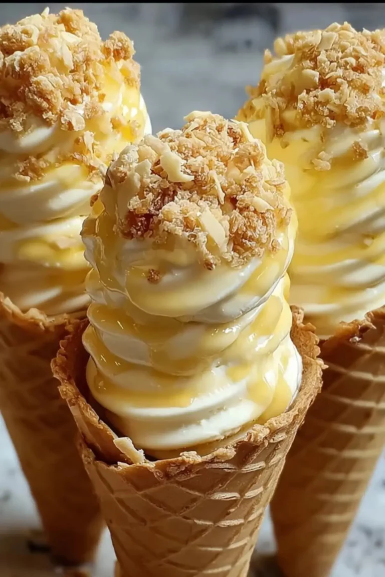 banana pudding cheesecake cones