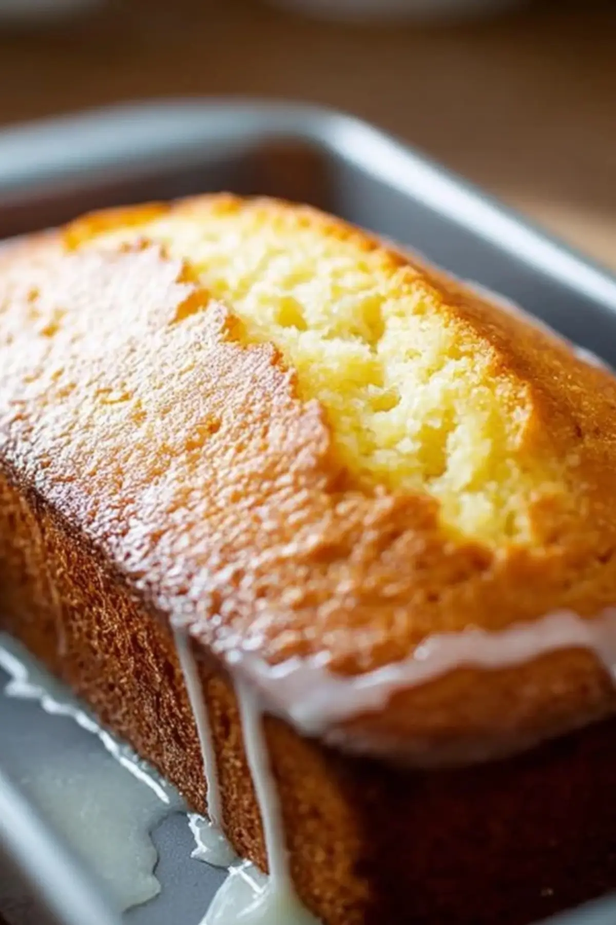 lemon bread with glaze