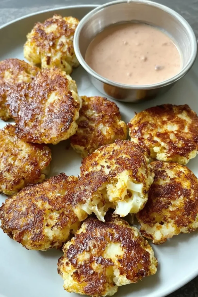 Cheesy Cauliflower Bites
