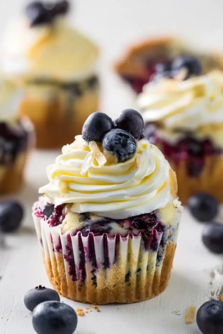 white chocolate blueberry cheesecake cupcakes