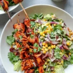 BBQ Chicken Skewer Salad