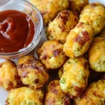 Bacon Cheddar Cauliflower Tots