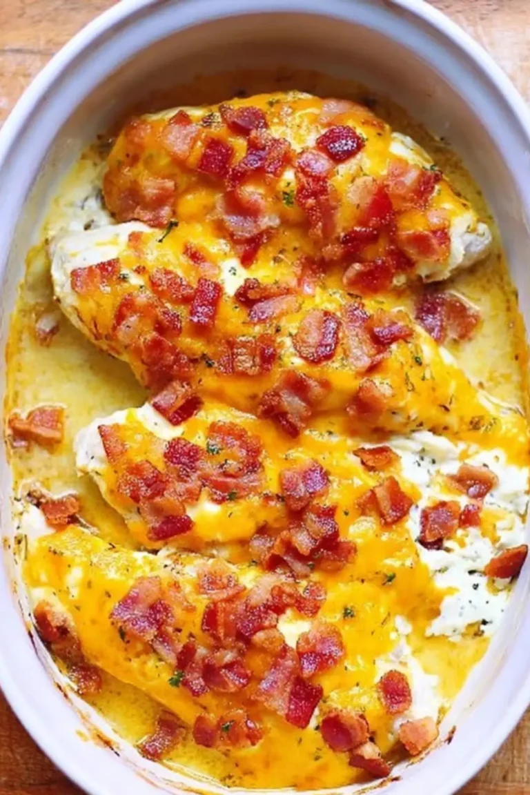 Bacon and Cream Cheese Cheddar Chicken