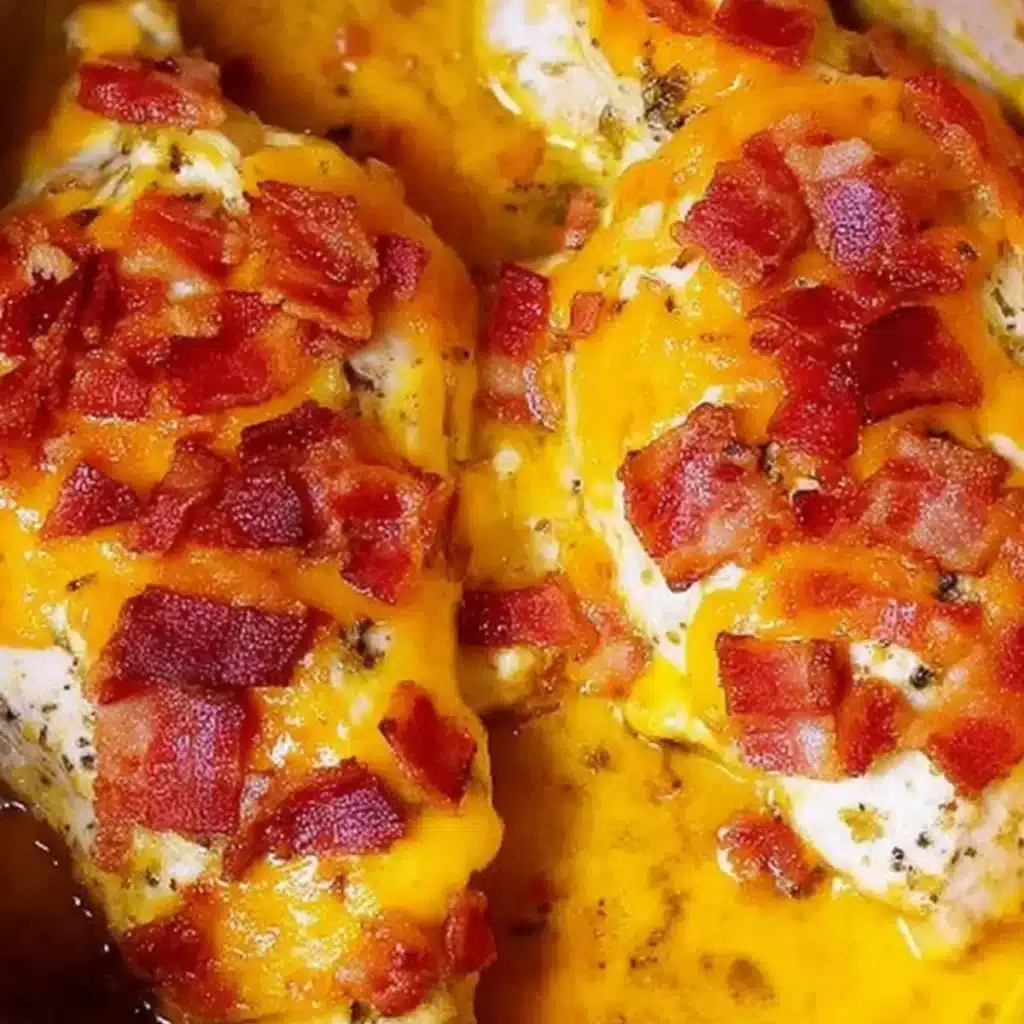 Bacon and Cream Cheese Cheddar Chicken