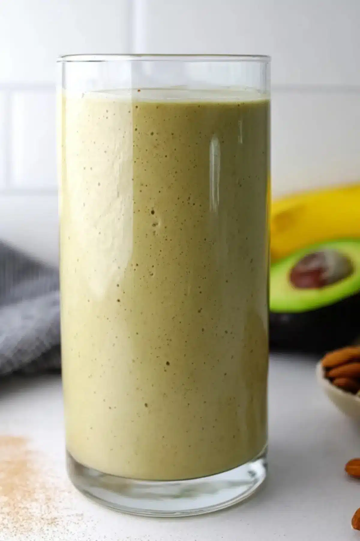 Banana Avocado Almond Milk Smoothie