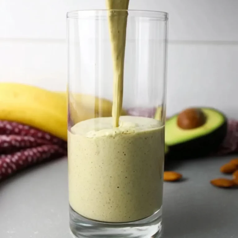 Banana Avocado Almond Milk Smoothie