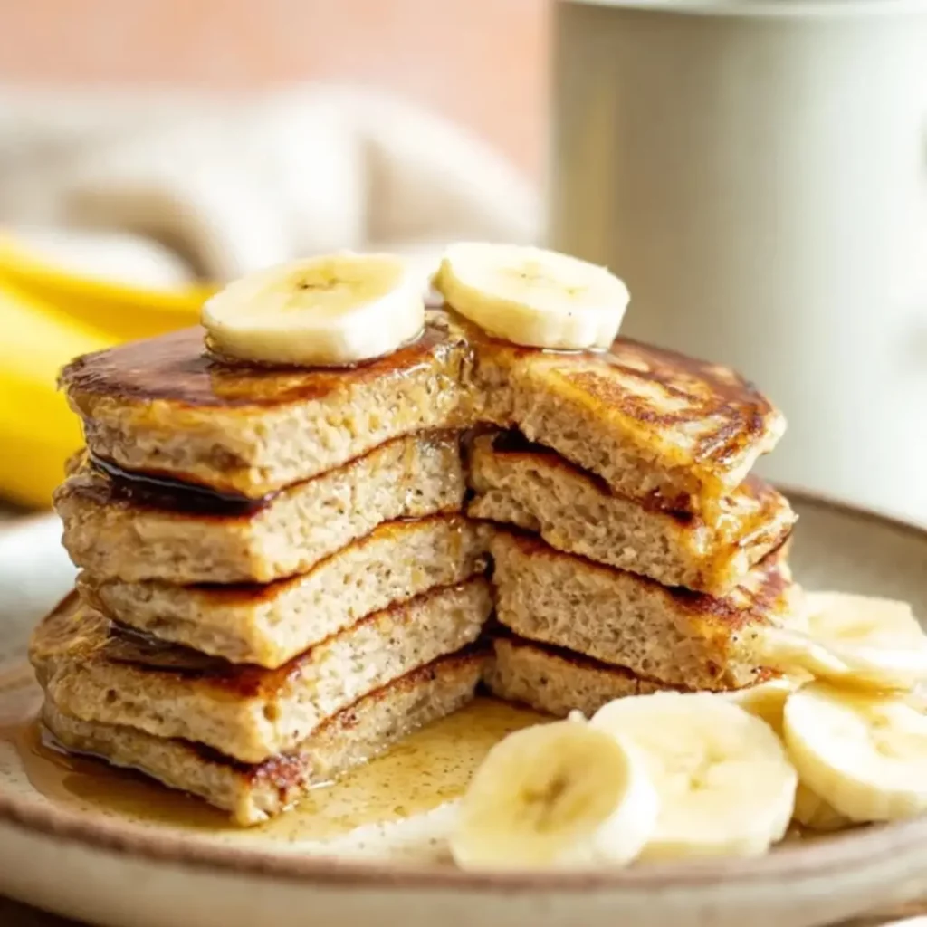 Banana Oatmeal Pancakes