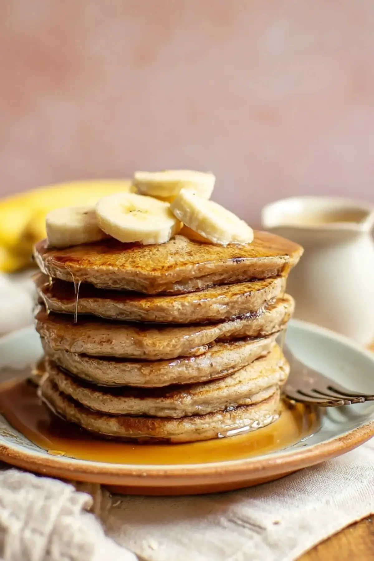 Banana Oatmeal Pancakes