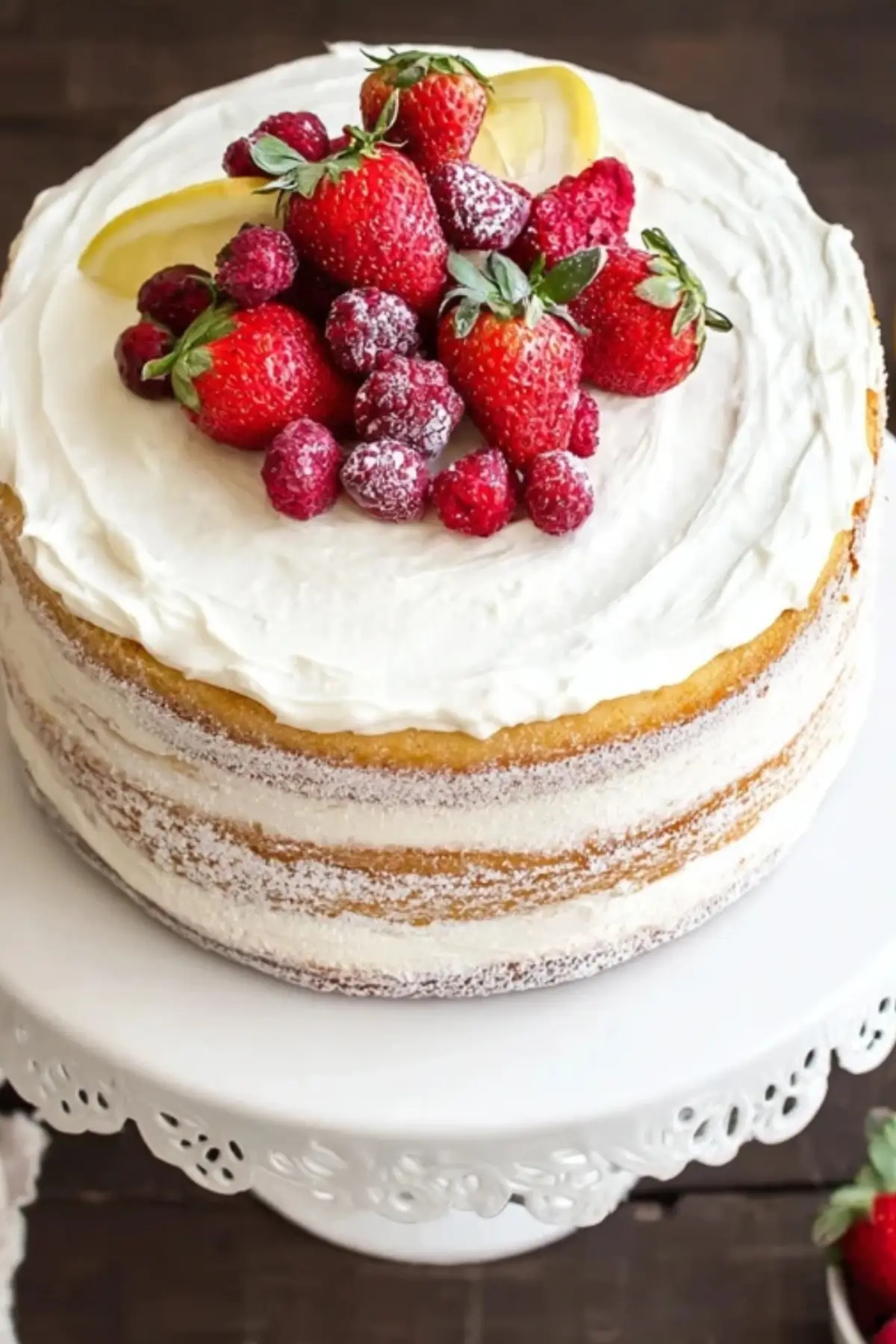 Berry Vanilla Naked Cake