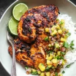 Caribbean Jerk Chicken with Pineapple Salsa