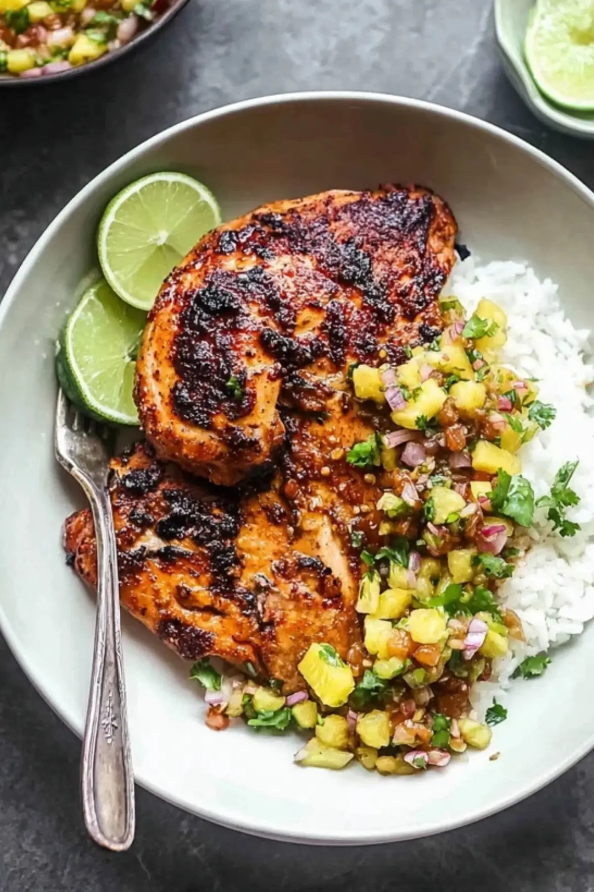 Caribbean Jerk Chicken with Pineapple Salsa