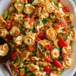 Cheese Tortellini with vegetables