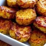 Cheesy Baked Cauliflower Tots