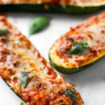 Cheesy Baked Zucchini with Marinara
