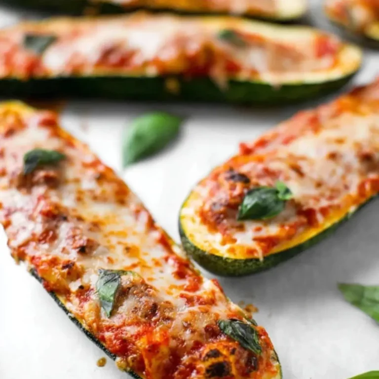 Cheesy Baked Zucchini with Marinara