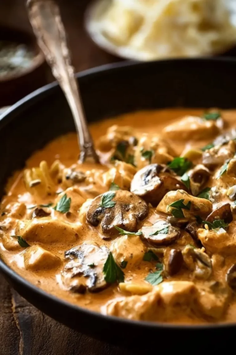 Chicken Stroganoff with Mushrooms