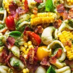 Corn Pasta Salad with Bacon