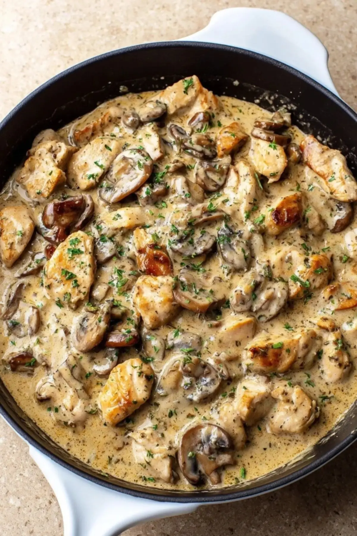 Creamy Chicken Stroganoff