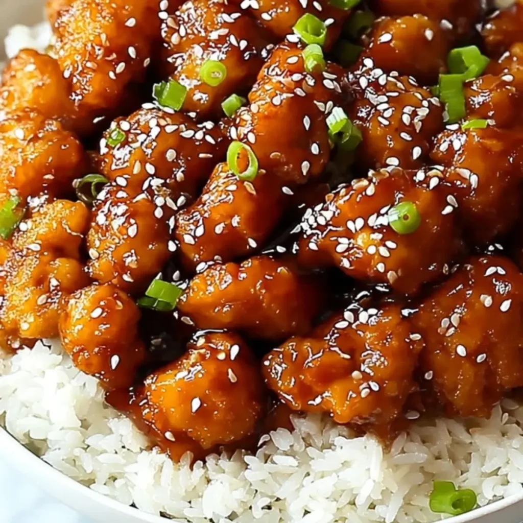 Crispy Chinese Honey Garlic Chicken