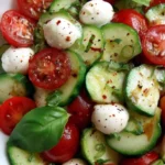 Cucumber Caprese Salad