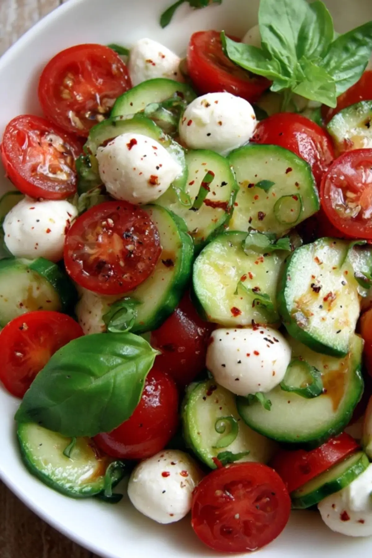 Cucumber Caprese Salad