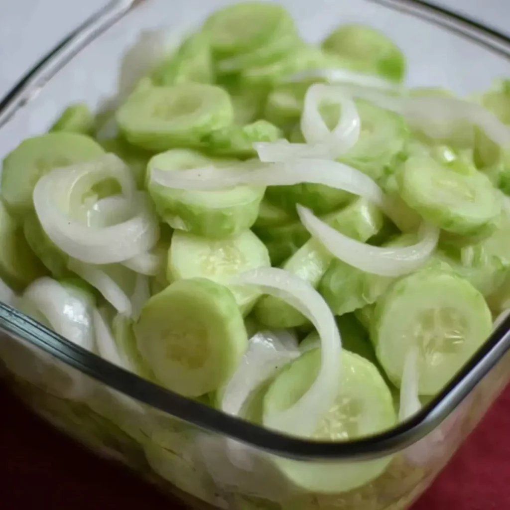 Cucumber and Onions in Vinegar